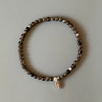 Collier en cristal naturel couronne vintage
