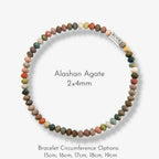 Multicolor Natural Gemstone Beaded Bracelet - Sharpen Insight Inspire Bravery