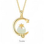 Hetian Jade Chinese Zodiac Necklace - Peace and Blessings All the Time