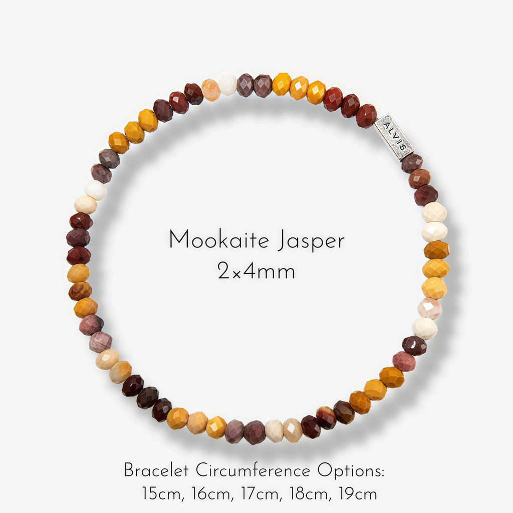 Multicolor Natural Gemstone Beaded Bracelet - Sharpen Insight Inspire Bravery