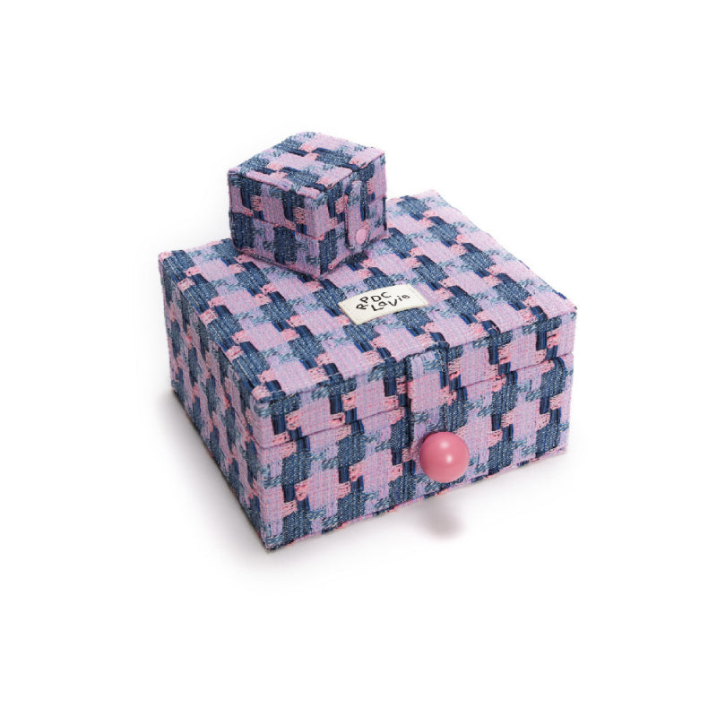 Cake‑Slice 3‑Tier Nested Jewelry Box