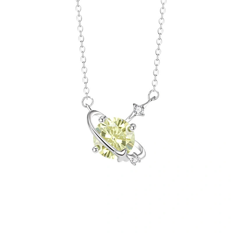 12 Birthstone Necklace for Women 925 Sterling Silver Dainty CZ Pendant Necklace Personalized Birthday Gift