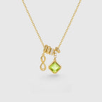 irthstone Necklace for Women | Dainty Gemstone Pendant | 925 Sterling Silver Birthday Gift