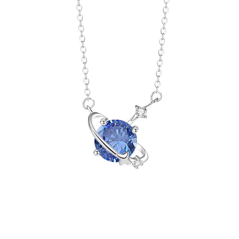 12 Birthstone Necklace for Women 925 Sterling Silver Dainty CZ Pendant Necklace Personalized Birthday Gift