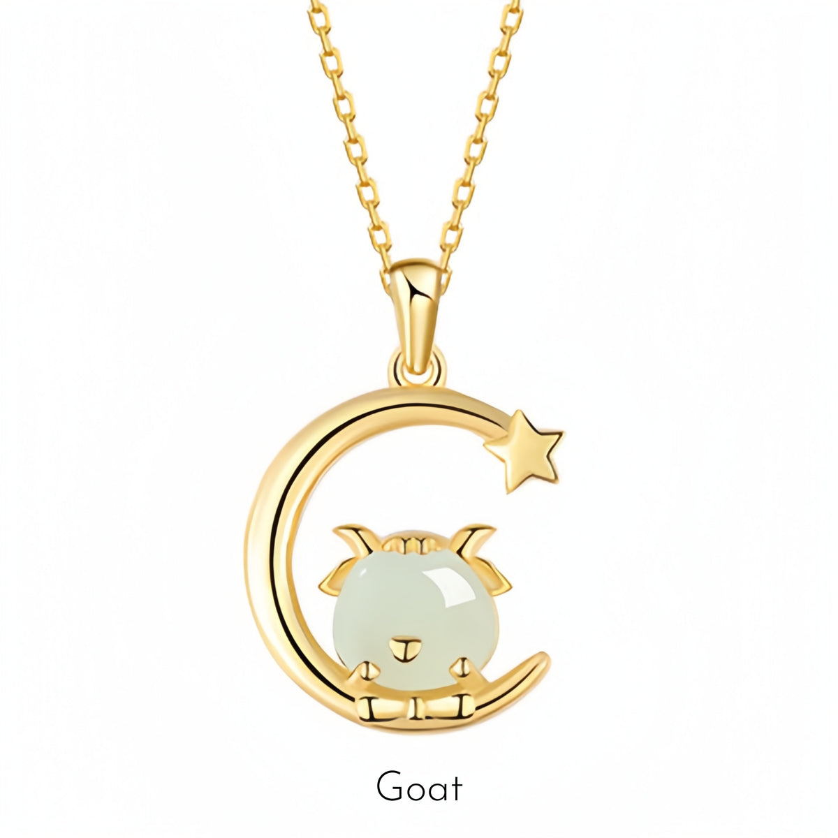 Hetian Jade Chinese Zodiac Necklace - Peace and Blessings All the Time