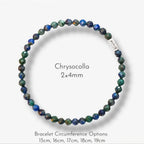 Multicolor Natural Gemstone Beaded Bracelet - Sharpen Insight Inspire Bravery