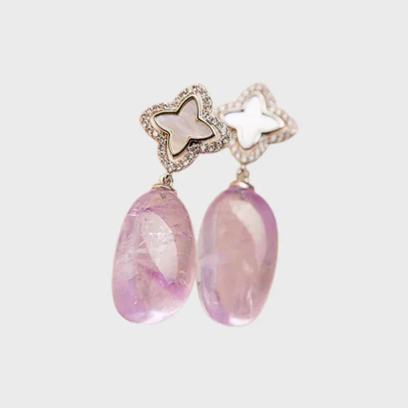 Blessed Whisper Natural Crystal Earrings