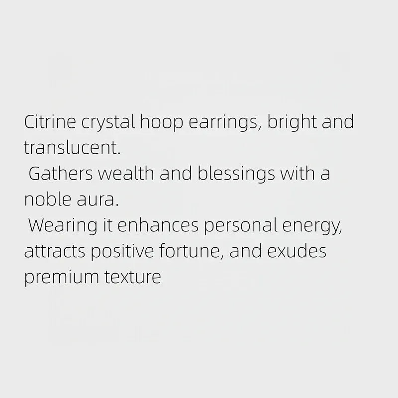 Natural Citrine Vibe Stud Earrings